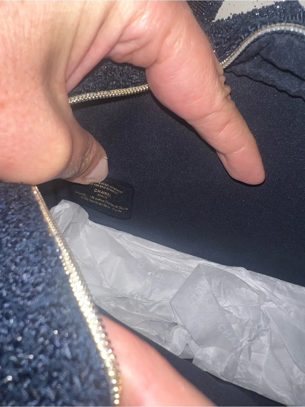 Chanel holiday makeup bag NIB